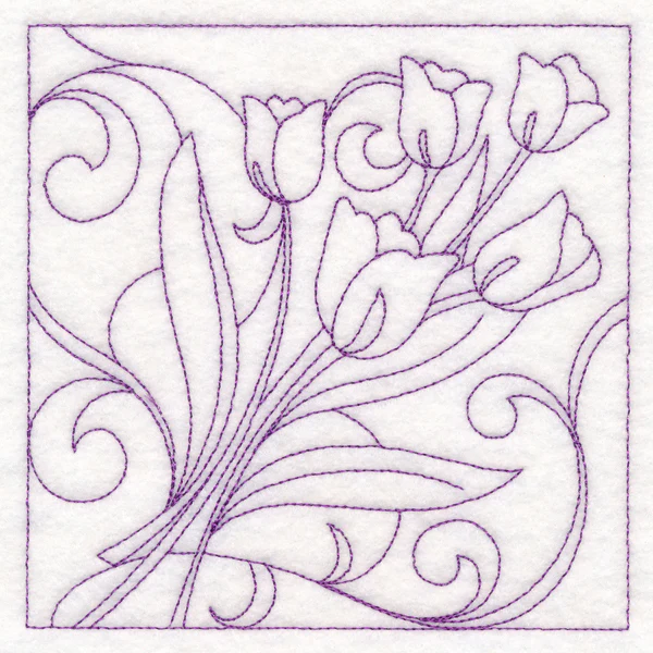 Easter Quilting - Tulips (Double Run) - Image 4