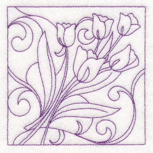 Easter Quilting - Tulips (Double Run) - Image 5