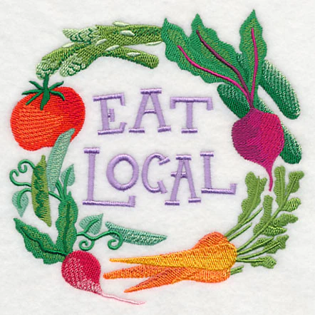 Eat Local Vegetables in Watercolor - Image 3