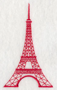 Eiffel Tower (Redwork) - Image 2