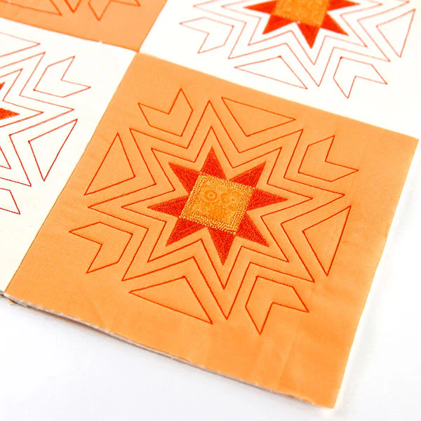 Eight-Point Star Quilt Square (Applique) - Image 6