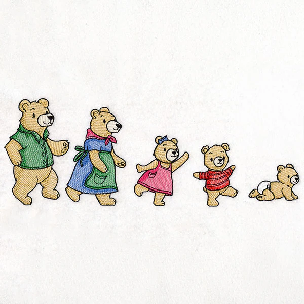 Marching Bear Family Border - Image 6