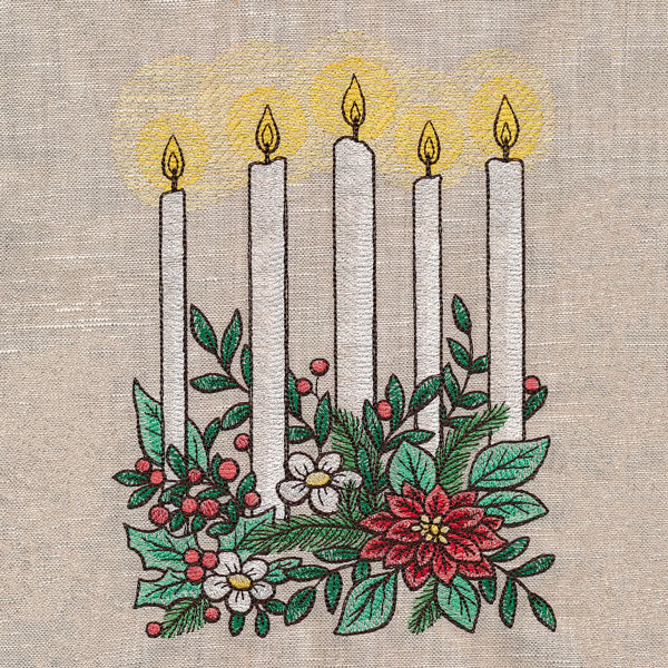 Holiday Candlelight Square Border - Image 3