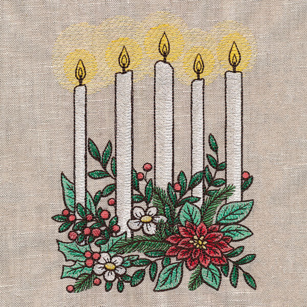 Holiday Candlelight Square Border - Image 5