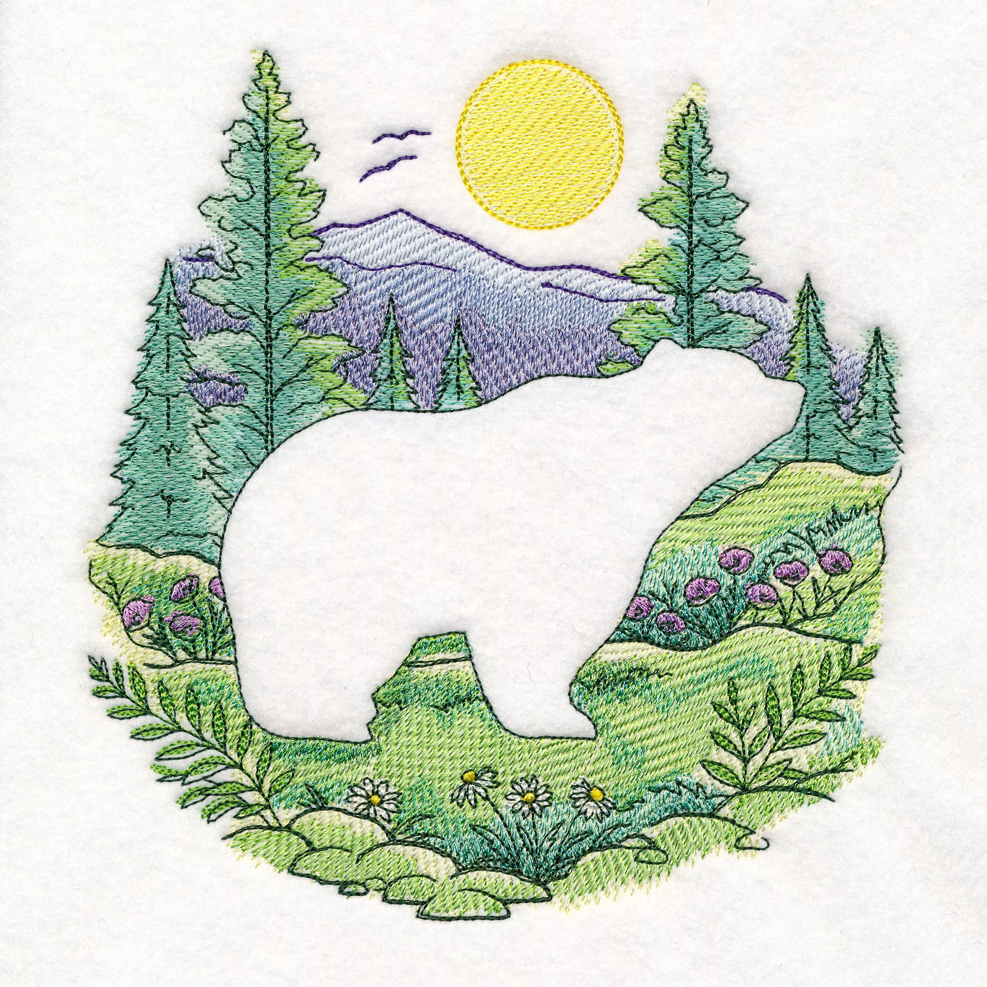 Mountain Bear Silhouette (Embossed) - Image 4