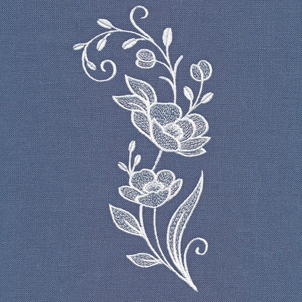 Classic Blooms Spray (Whitework) - Image 5