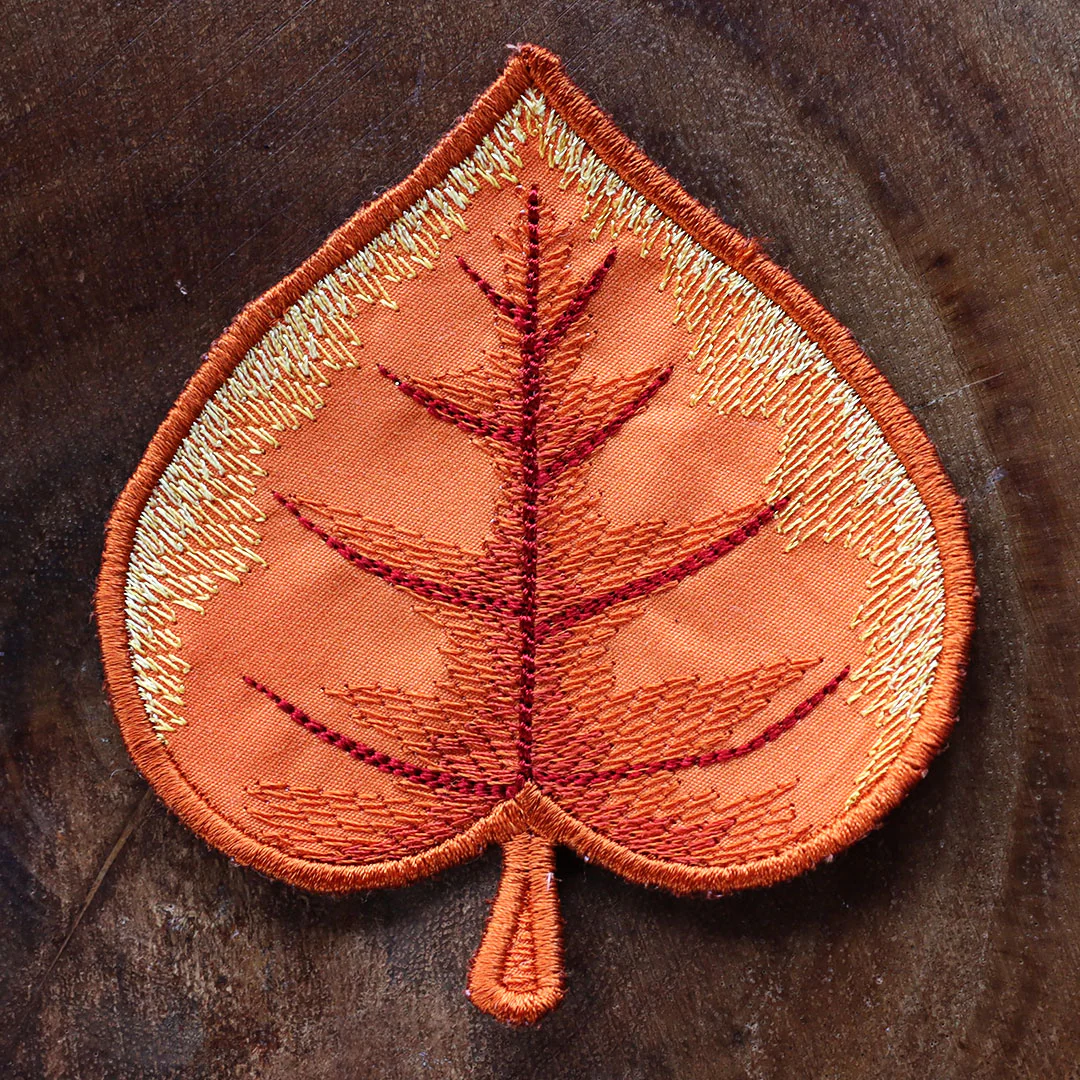 Autumn Aspen Leaf Coaster (In-the-Hoop) - Image 4