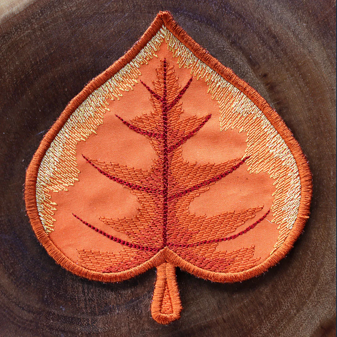 Autumn Aspen Leaf Coaster (In-the-Hoop) - Image 5