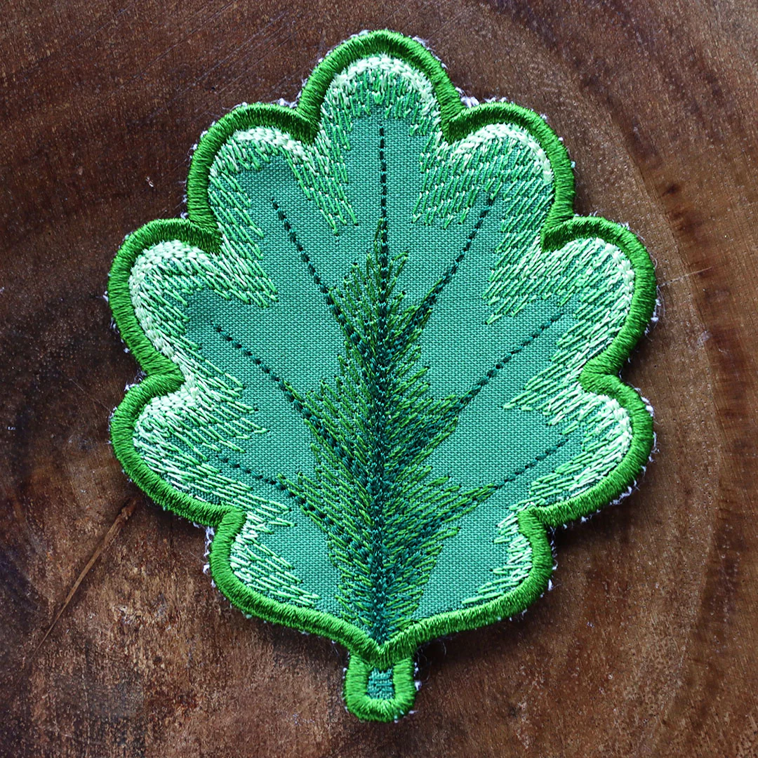 Autumn Oak Leaf Coaster (In-the-Hoop) - Image 3