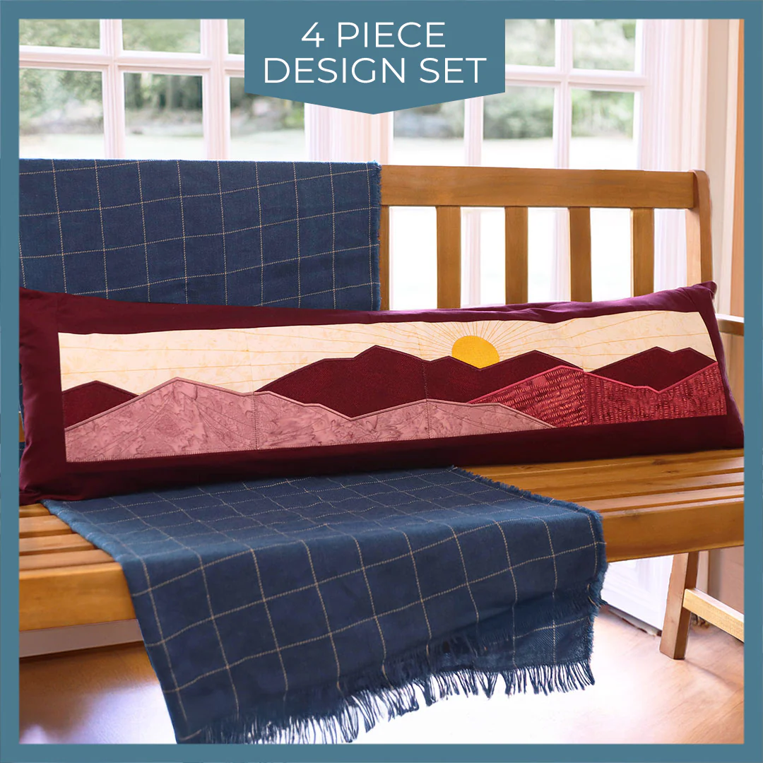 Sunset Mountain Landscape Applique Set - Image 14