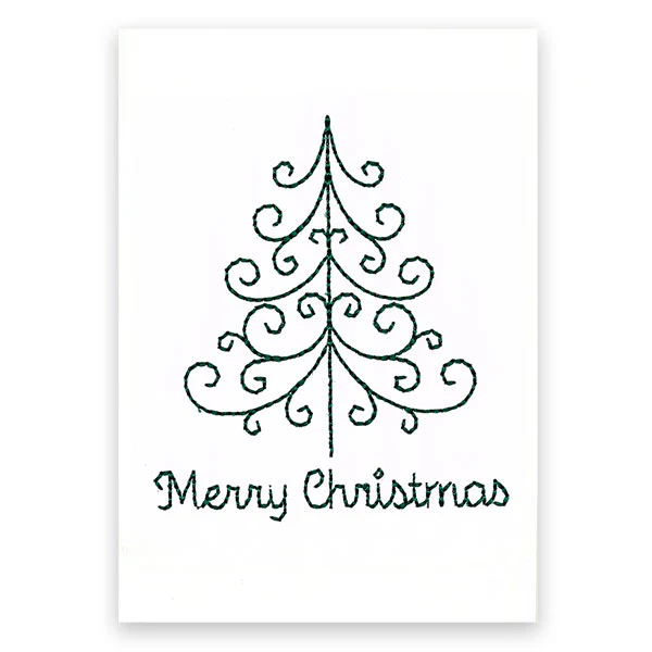 Merry Christmas Swirl Tree (Cardstock) - Image 4