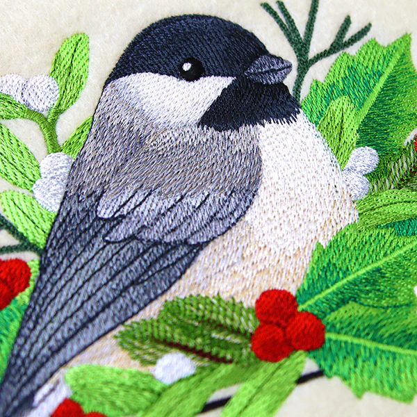 Elegant Christmas Chickadee