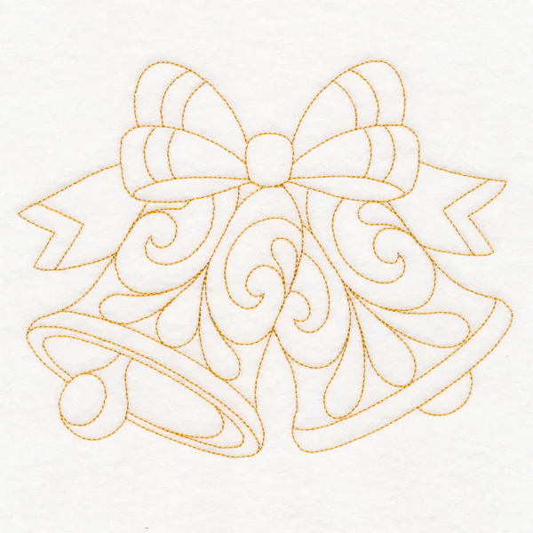 Elegant Christmas Quilting - Bells (Double Run) - Image 2