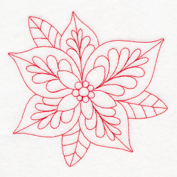 Elegant Christmas Quilting - Poinsettia (Double Run) - Image 4