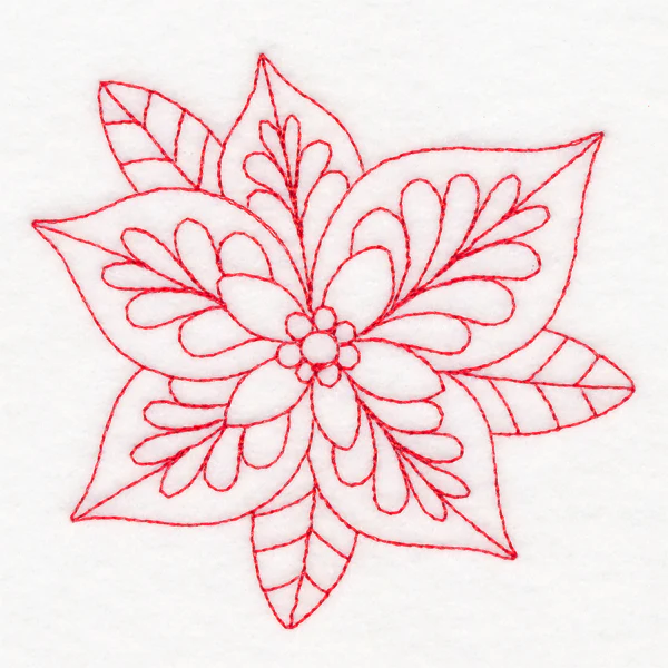 Elegant Christmas Quilting - Poinsettia (Double Run) - Image 5