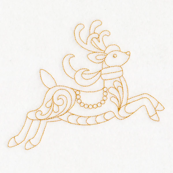 Elegant Christmas Quilting - Reindeer (Double Run) - Image 3