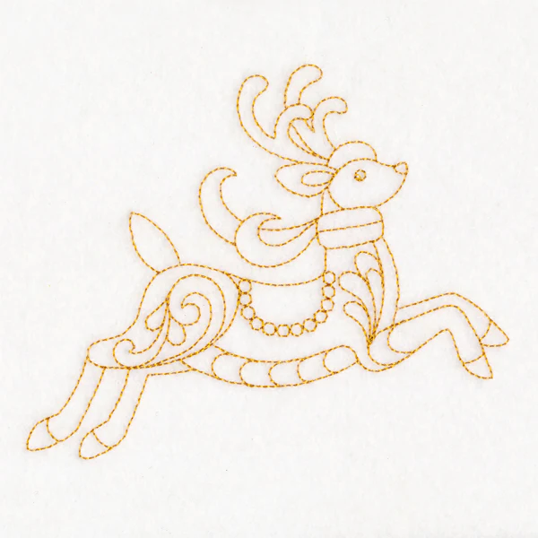 Elegant Christmas Quilting - Reindeer (Double Run) - Image 4