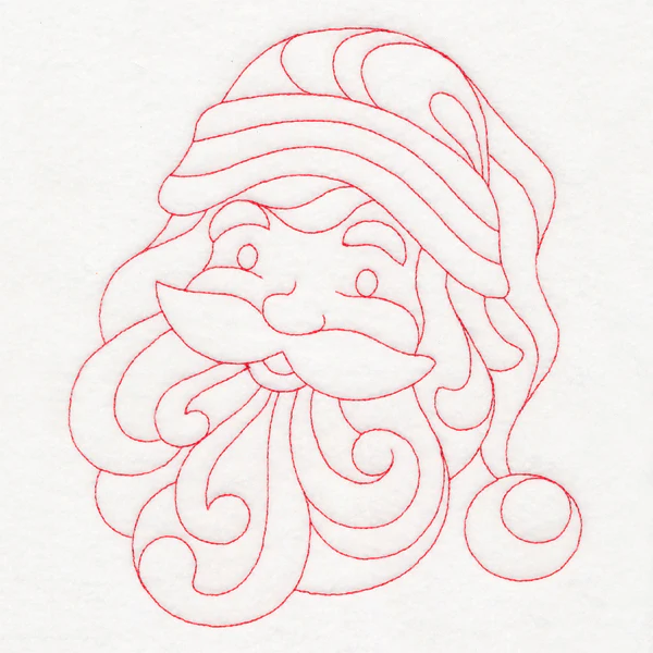 Elegant Christmas Quilting - Santa (Double Run)