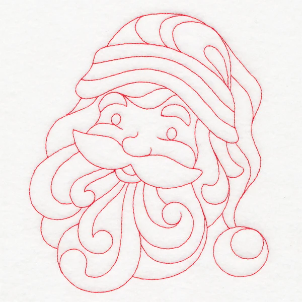 Elegant Christmas Quilting - Santa (Double Run) - Image 2