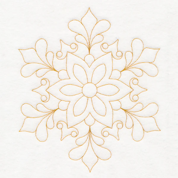 Elegant Christmas Quilting - Snowflake (Double Run) - Image 6