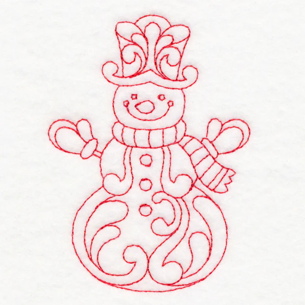 Elegant Christmas Quilting - Snowman (Double Run) - Image 5