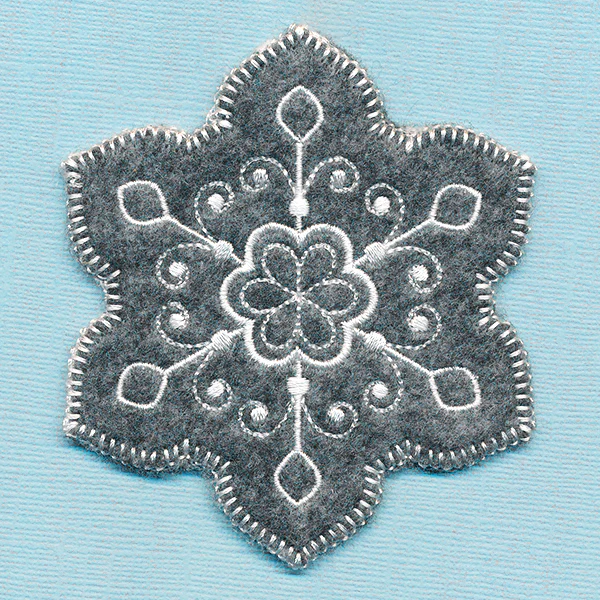 Elegant Christmas Snowflake Ornament (In-the-Hoop) - Image 5