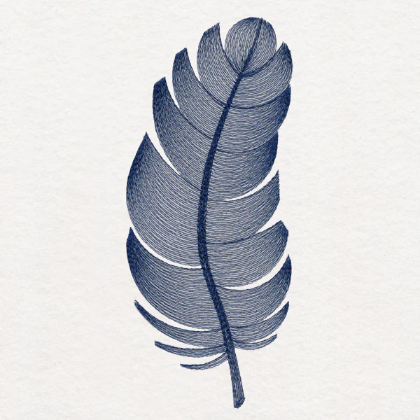 Elegant Etching Feather - Image 3