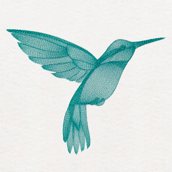 Elegant Etching Hummingbird - Image 2
