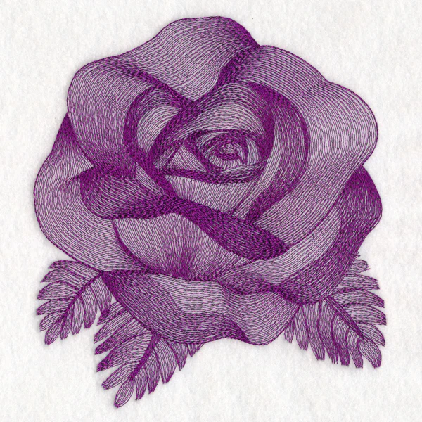 Elegant Etching Rose - Image 2