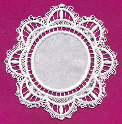 Elegant Fabric Doily (Lace)