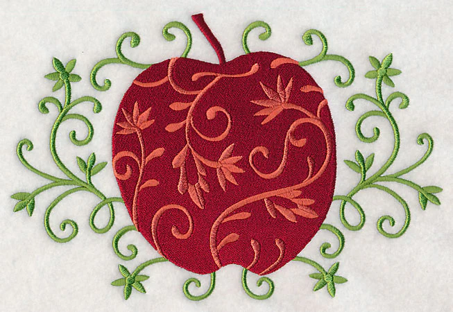 Elegant Filigree Apple - Image 2