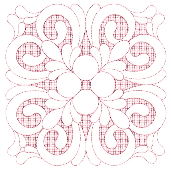 Elegant Flourishes - Beautiful Square (Trapunto) - Image 2