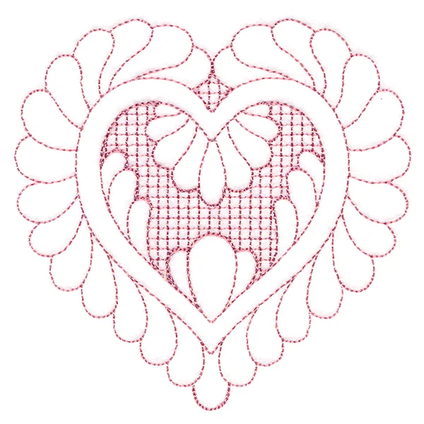 Elegant Flourishes - Lovely Heart (Trapunto) - Image 5