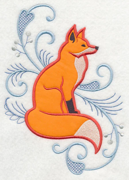 Elegant Fox Spray (Applique) - Image 2