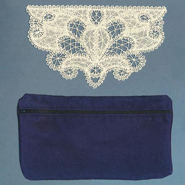 Elegant Lacy Lined Zipper Pouch (In-the-Hoop) - Image 3