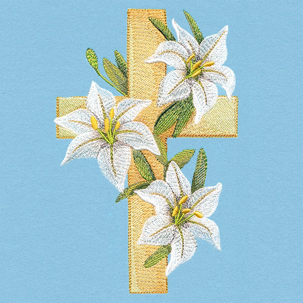 Elegant Lilies and Cross - Image 7