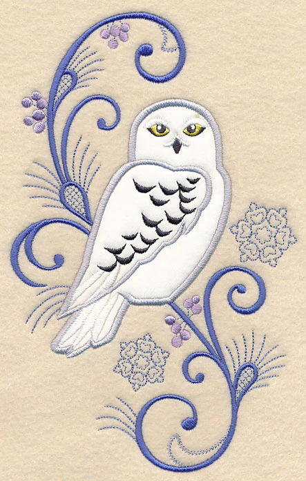 Elegant Owl Spray (Applique) - Image 2