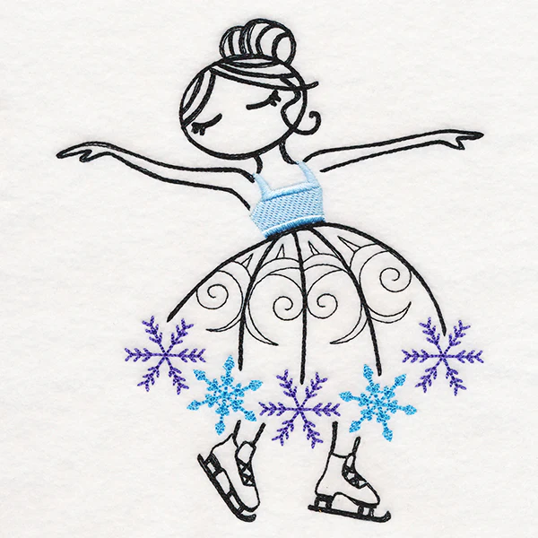 Elegant Skating Ballerina
