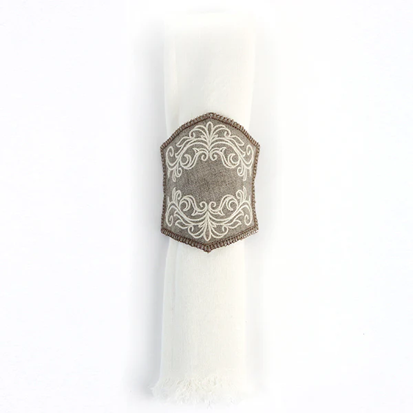 Elegant Swirls Napkin Ring (In-the-Hoop)
