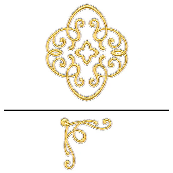 Elegant Swirls Pillow Pair - Image 2