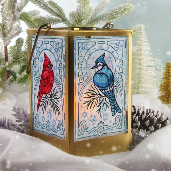 Elegant Winter Bird Panel - Blue Jay - Image 11