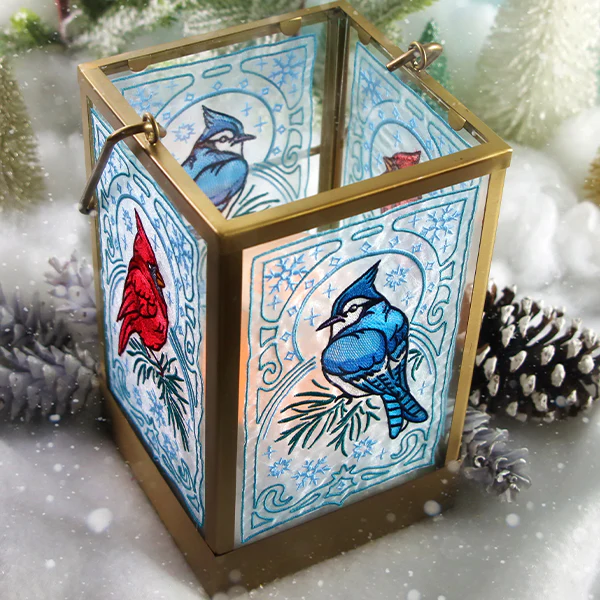 Elegant Winter Bird Panel - Blue Jay - Image 12