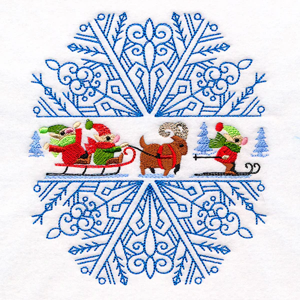 Elves at Play Snowflake Feature - Image 2