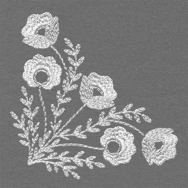 Embellished with Blooms Corner (Whitework) - Image 2