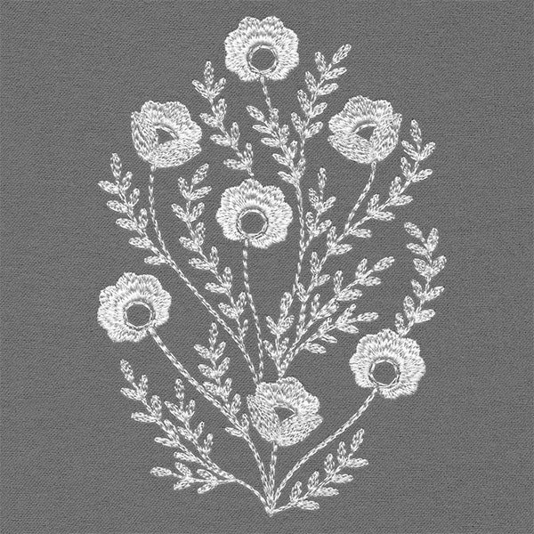 Embellished with Blooms Feature (Whitework) - Image 3