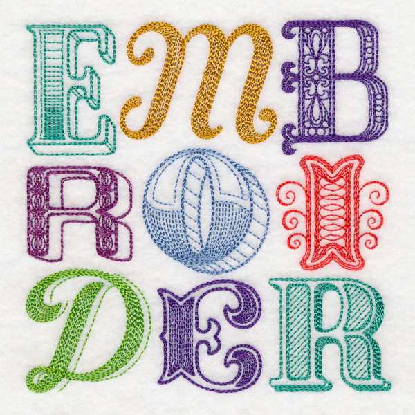 Embroider Typography Square - Image 4