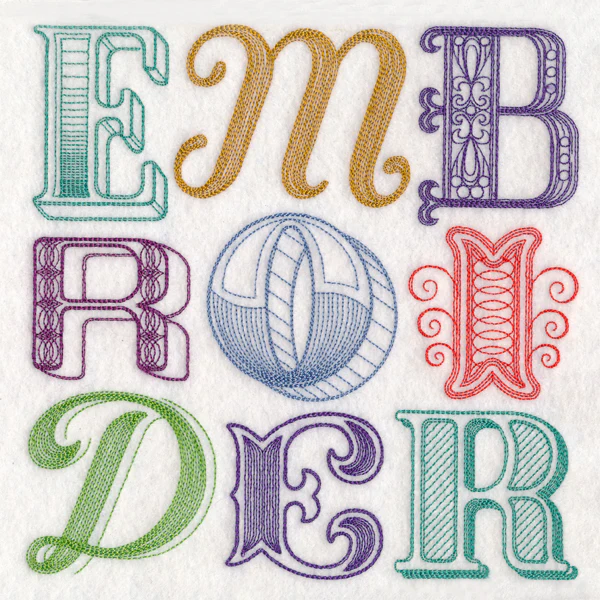 Embroider Typography Square - Image 5