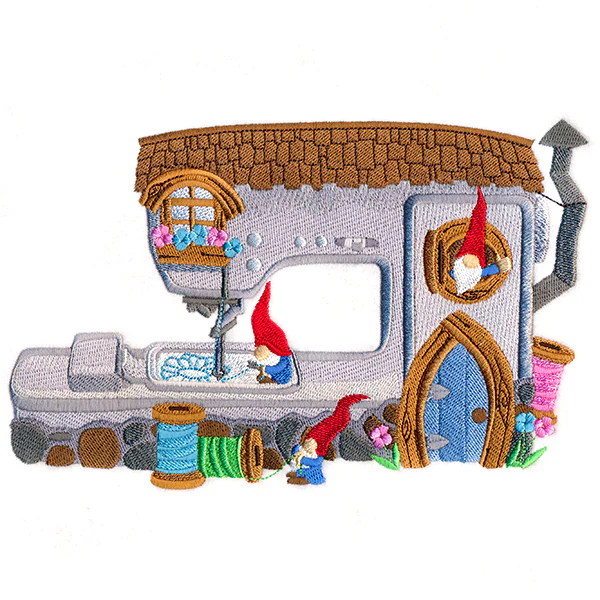 Embroidery Machine Gnome House - Image 2