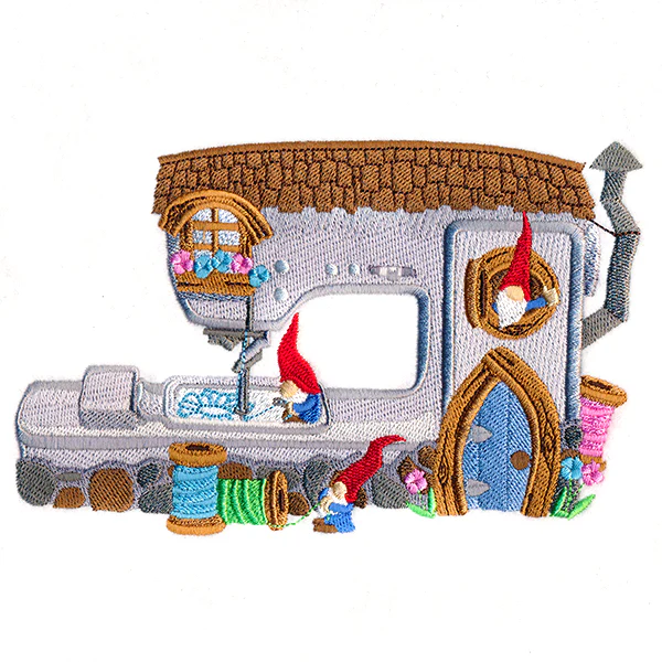 Embroidery Machine Gnome House - Image 4