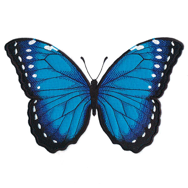 Enchanted Blue Morpho Butterfly (Heirloom Applique) - Image 3